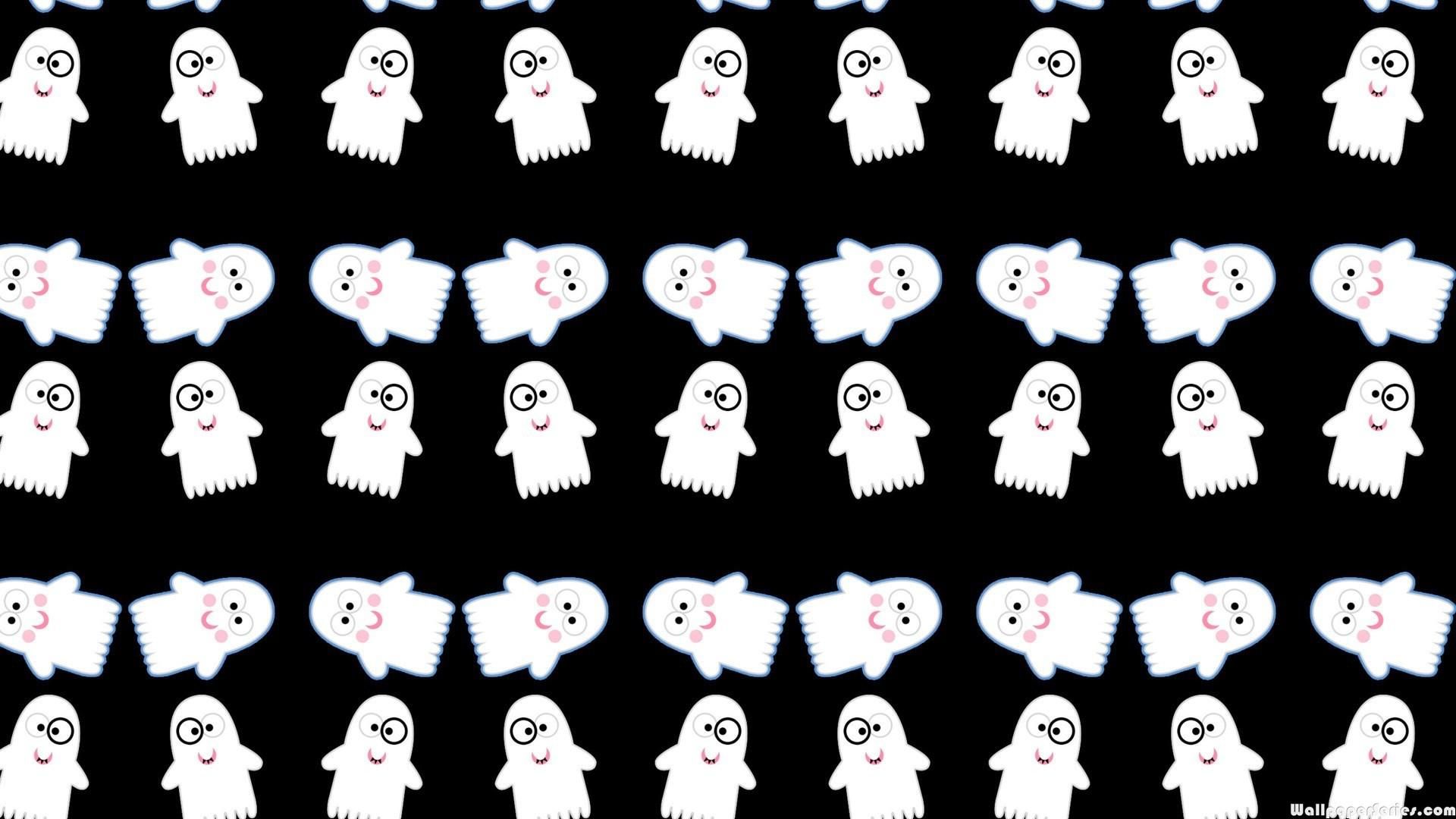 Hd Cute Funny Ghost Pattern Wallpaper Wallpaper Ghosts