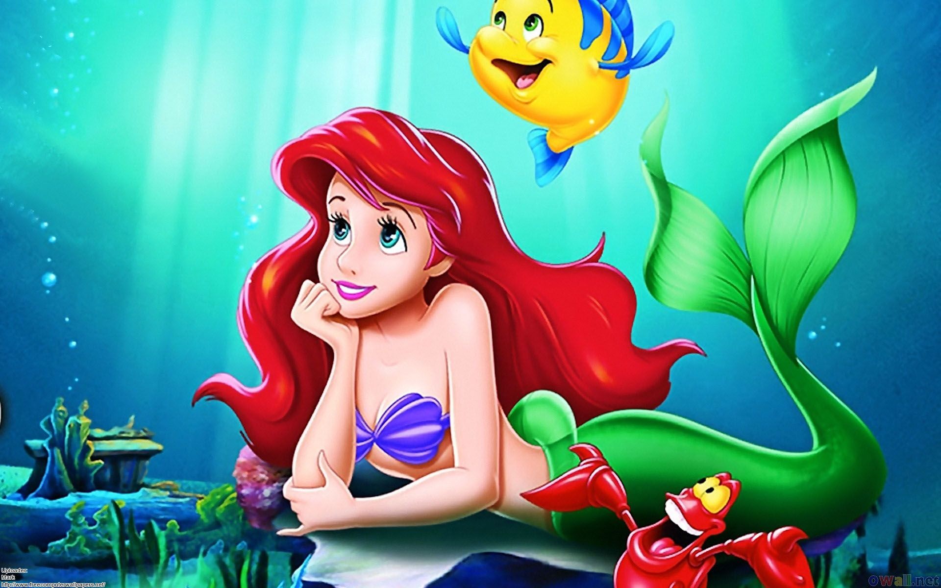 the, Little, Mermaid, Ariel, mermaid Wallpaper HD / Desktop and Mobile Background