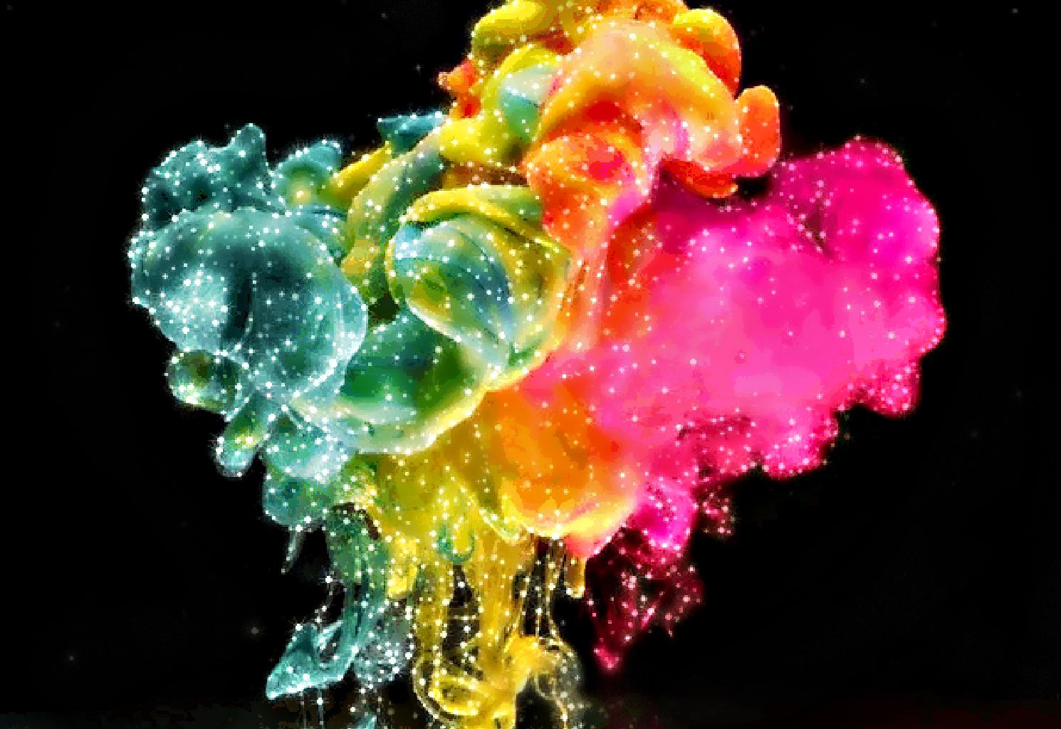 The explosion of color Wallpaper