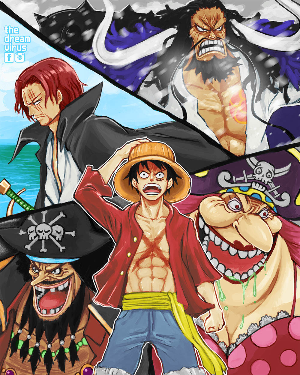 Monster Trio One Piece 4k Android Wallpapers - Wallpaper Cave