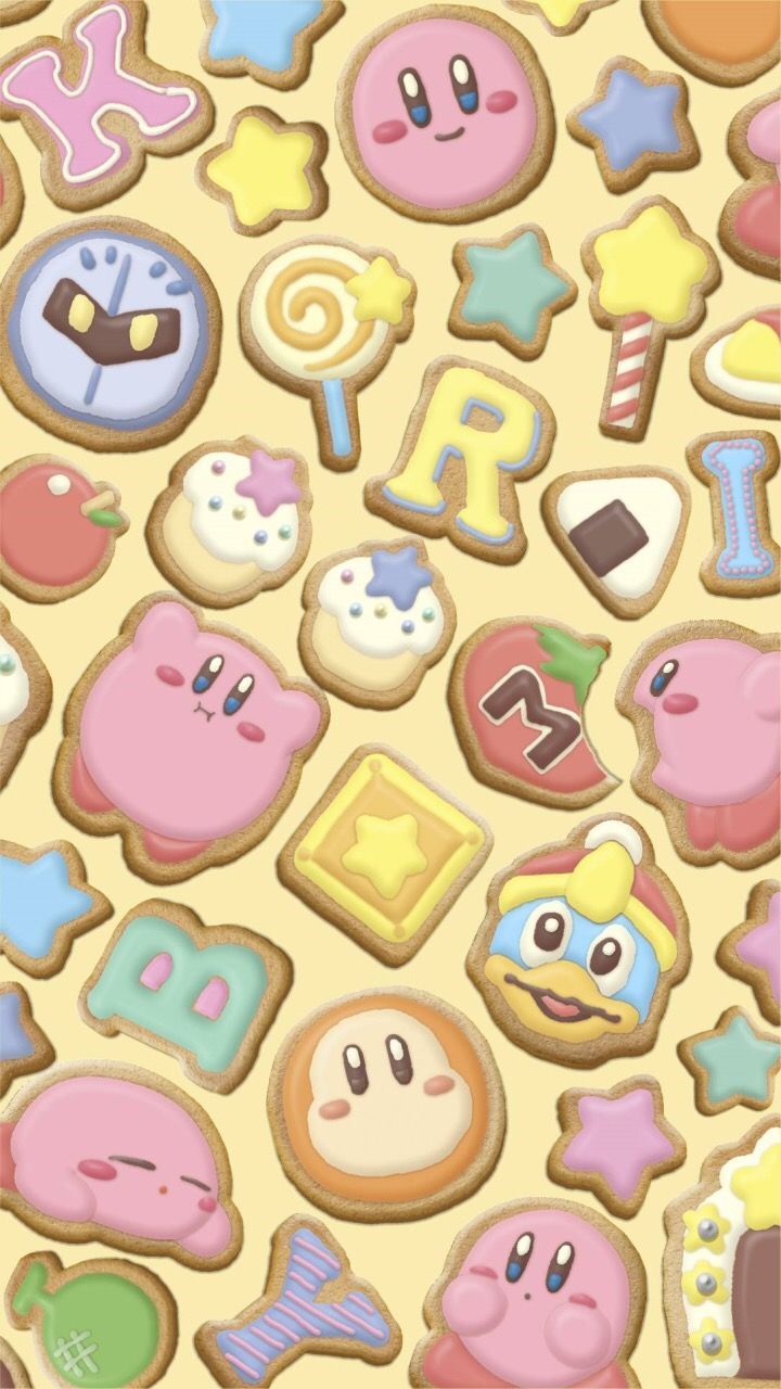 Nintendo's LINE Kirby phone wallpaper. Kirby, Kirby character, Kirby games