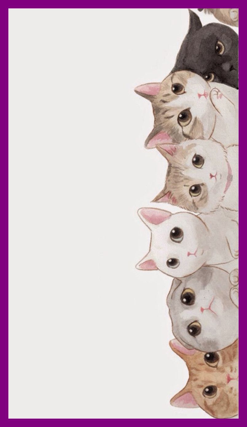 Cartoon Cat Mobile Wallpapers - Wallpaper Cave