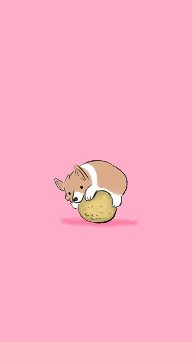 Aesthetic. Dog wallpaper iphone, Cute cartoon wallpaper, Wallpaper iphone cute