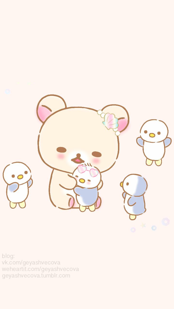animals, beautiful, and cute afbeelding. Kawaii wallpaper, Rilakkuma wallpaper, Cute wallpaper background