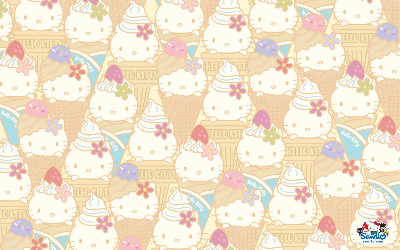 Kawaii Hello Kitty desktop wallpaper!