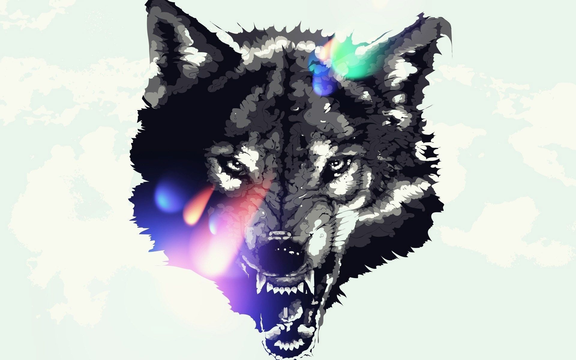 Wolf Watercolor Wallpaper