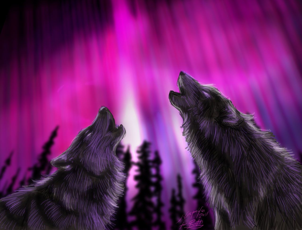 Free download Northern Lights Howling Wolves for Ruth [1280x975] for your Desktop, Mobile & Tablet. Explore Wolf Howling Wallpaper. Wolf Wallpaper, Wolf Background, Howling Wolf Wallpaper