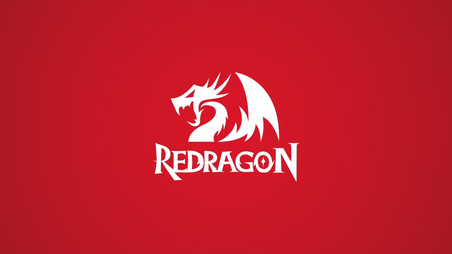 Redragon PC Gaming Red Background Simple Background Logo Wallpaper:1920x1080
