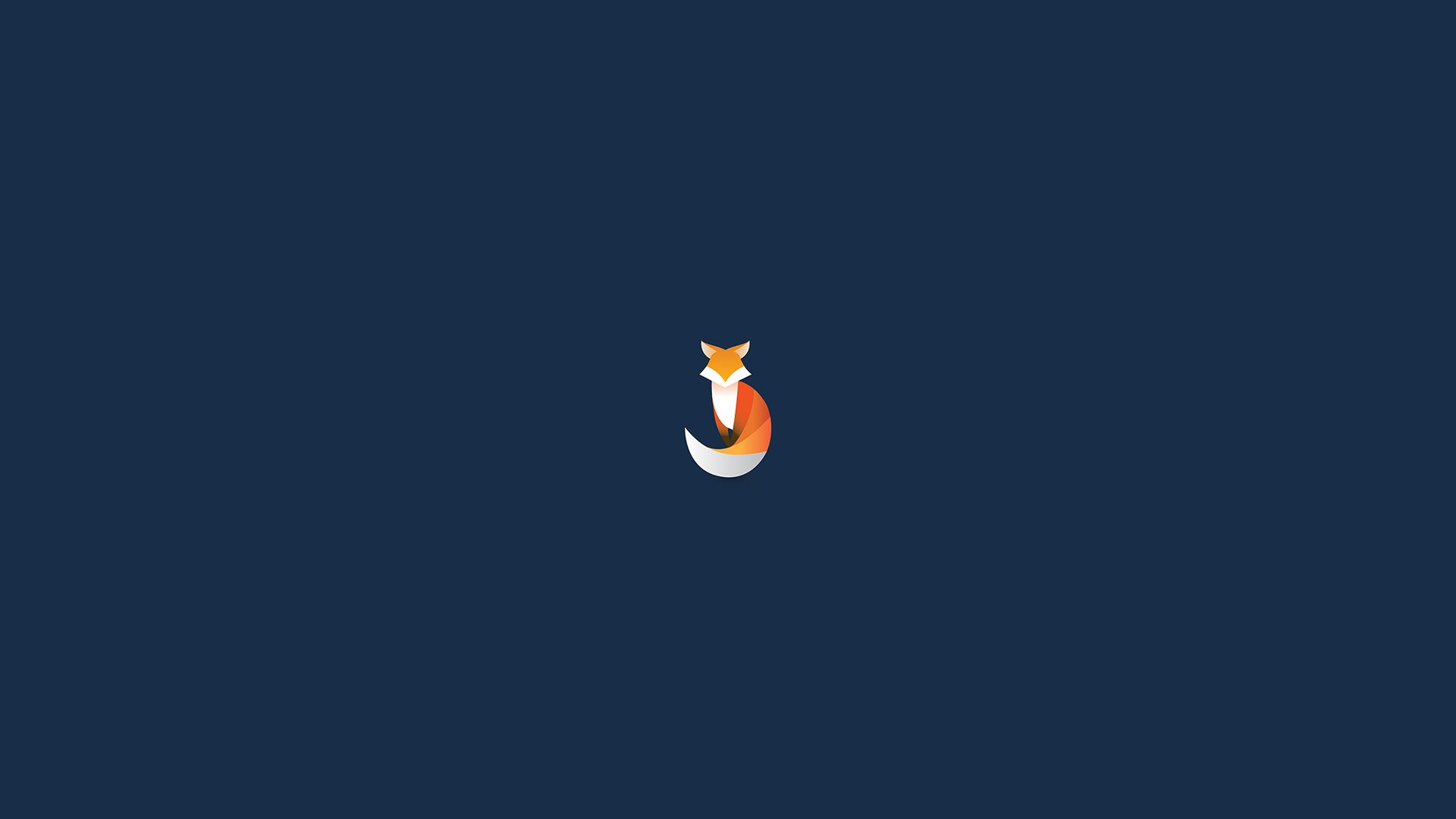 Fox Logo Minimalism, HD Artist, 4k Wallpaper, Image, Background, Photo and Picture