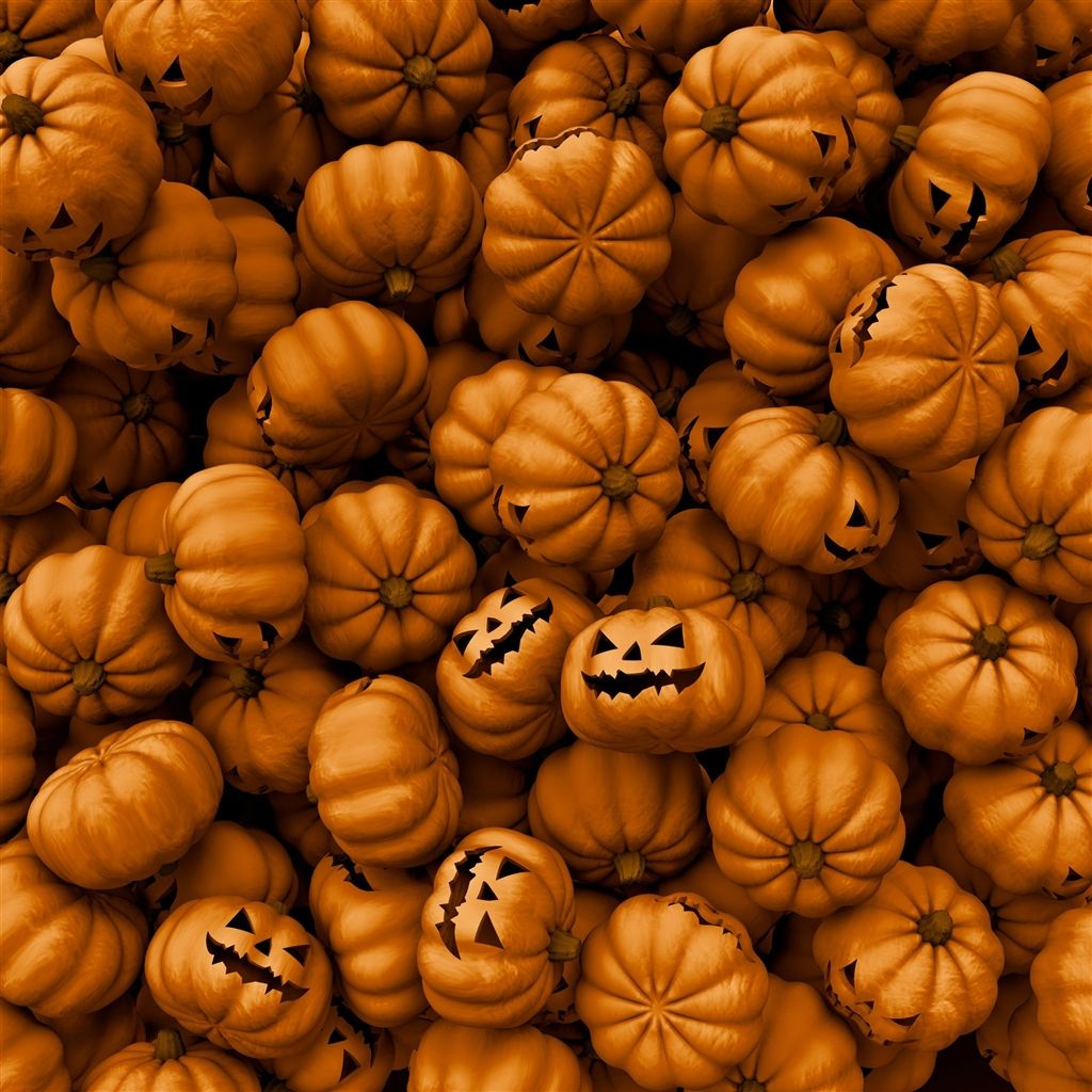 Halloween Pumpkins iPad Air Wallpaper Free Download
