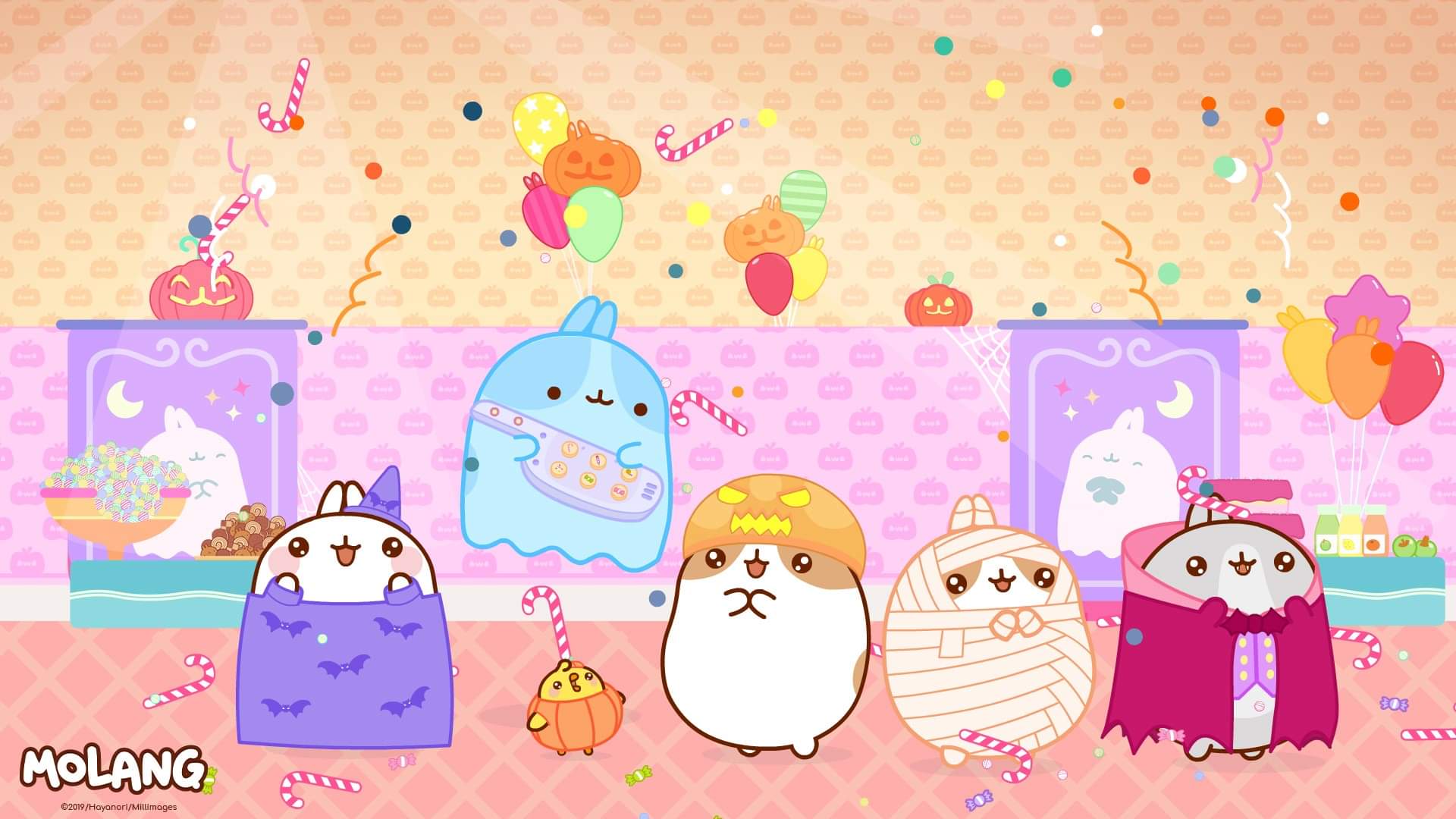 Molang And Piu Piu Wallpaper