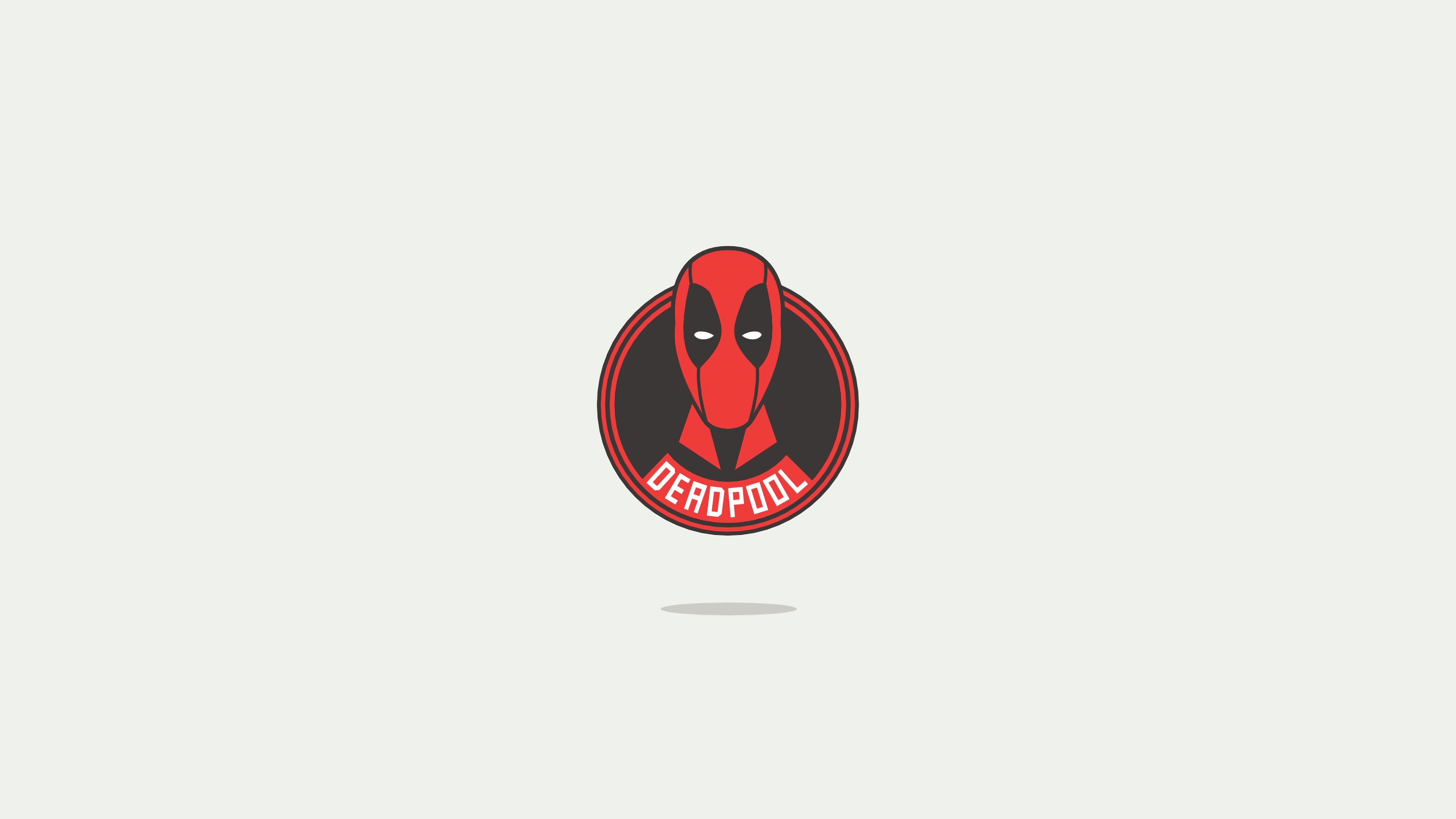 Deadpool America Minimal Logo 4k, HD Superheroes, 4k Wallpaper, Image, Background, Photo and Picture
