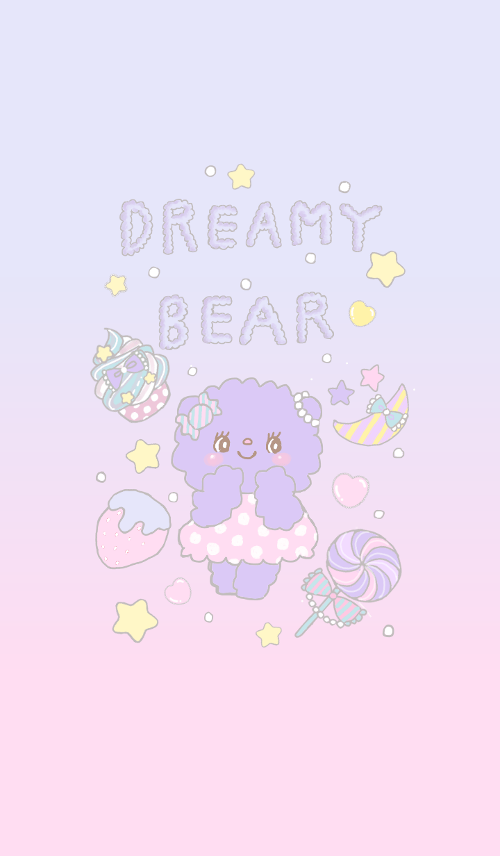 Pastel color dreamy bear!. Goth wallpaper, Kawaii background, Kawaii wallpaper