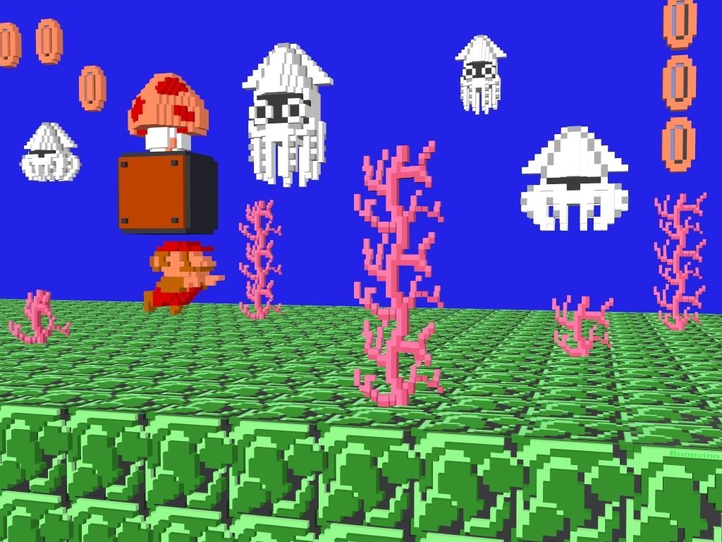 TechCredo Bit Super Mario And Retro Pixels Wallpaper