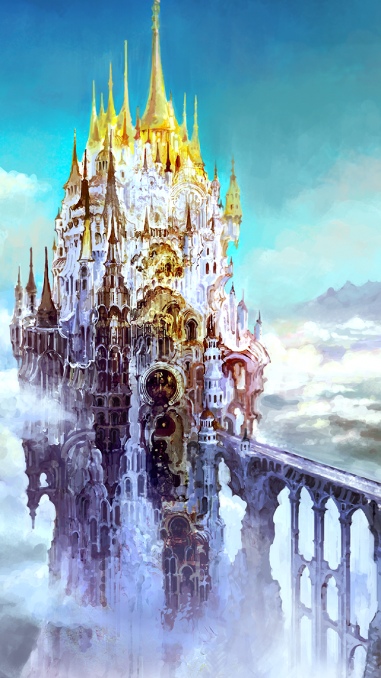 Final Fantasy XIV A Realm Reborn HD Wallpaper Background. Fantasy landscape, Fantasy castle, Fantasy city