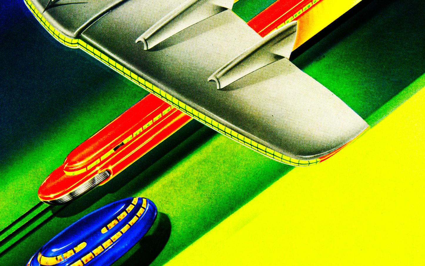 Graphic Retro Streamlined Art Deco Vintage Airbrush Futuristic Space Age Atomic Age Hard Wallpaperx907