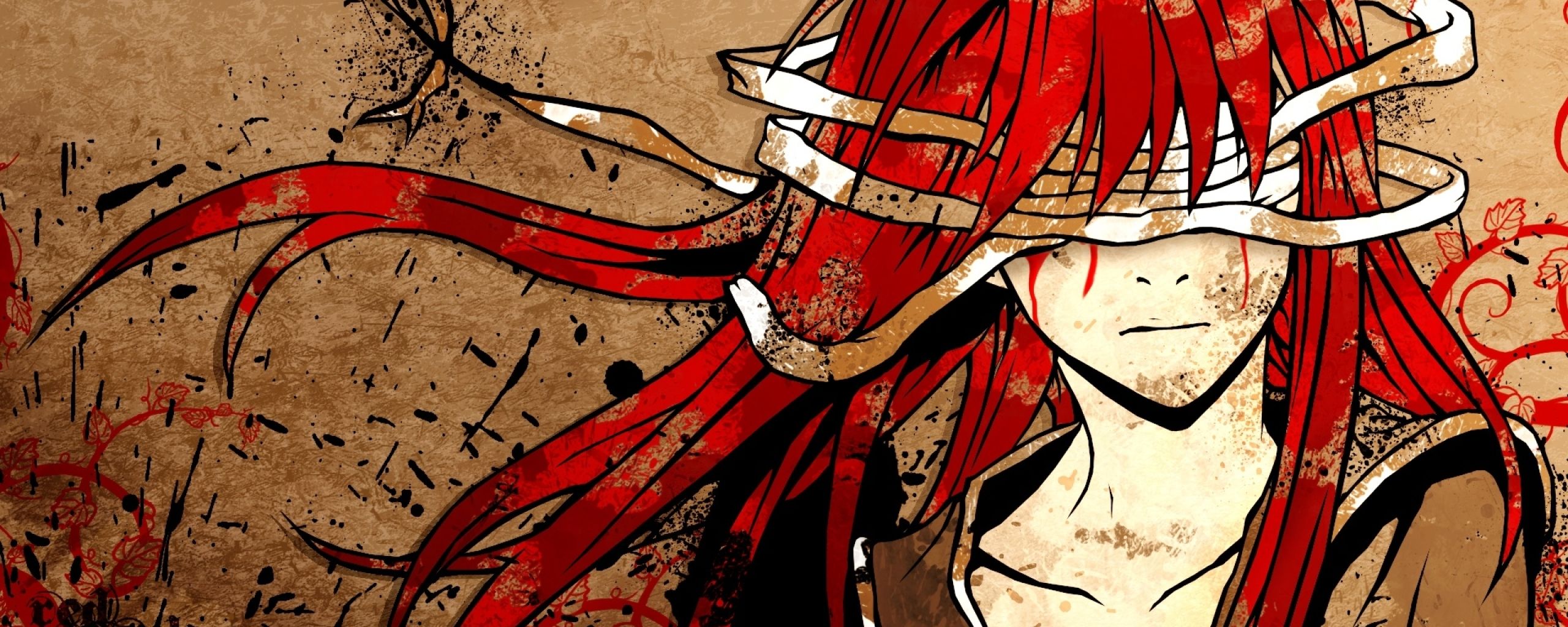 Red Hair Anime Girl 2560x1024 Resolution Wallpaper, HD Anime 4K Wallpaper, Image, Photo and Background