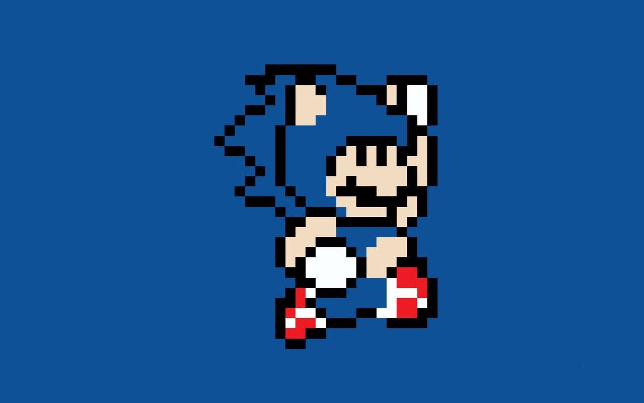 retro sonic wallpaper