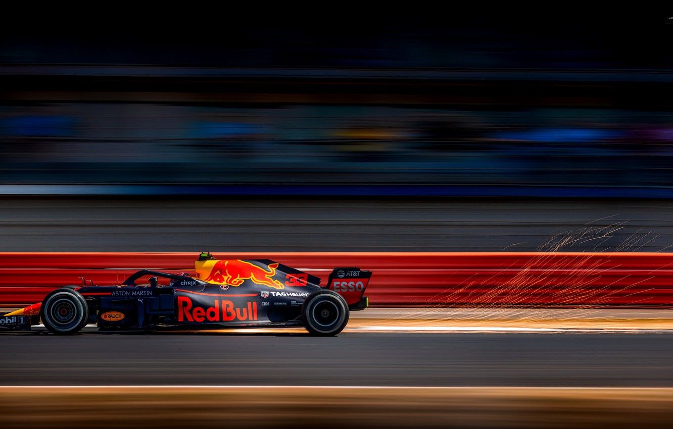 Wallpaper Red Bull, Silverstone, Max Verstappen, British Grand Prix - for desktop, section спорт