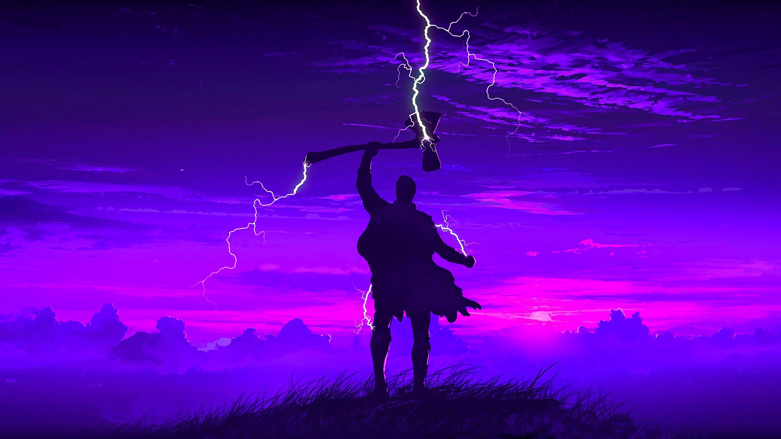Endgame, Thor, Stormbreaker, Minimalist, 4k, Background HD Wallpaper