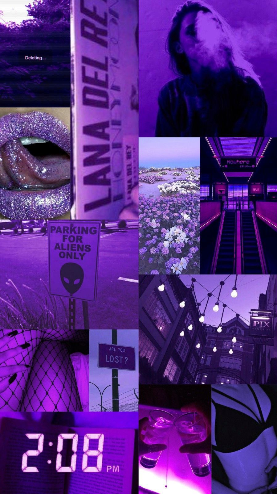 sad aesthetic purple wallpaper