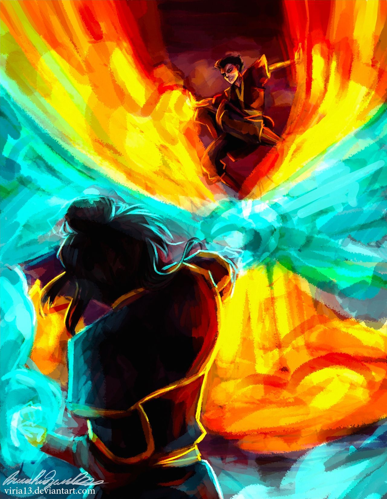 Zuko And Azula Fight