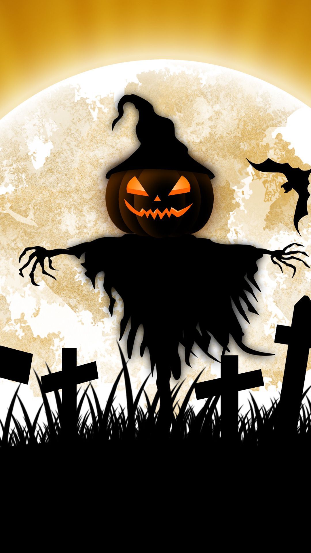 New iPhone Wallpaper. iPhone Wallpaper. Halloween scarecrow, Halloween painting, Halloween wallpaper