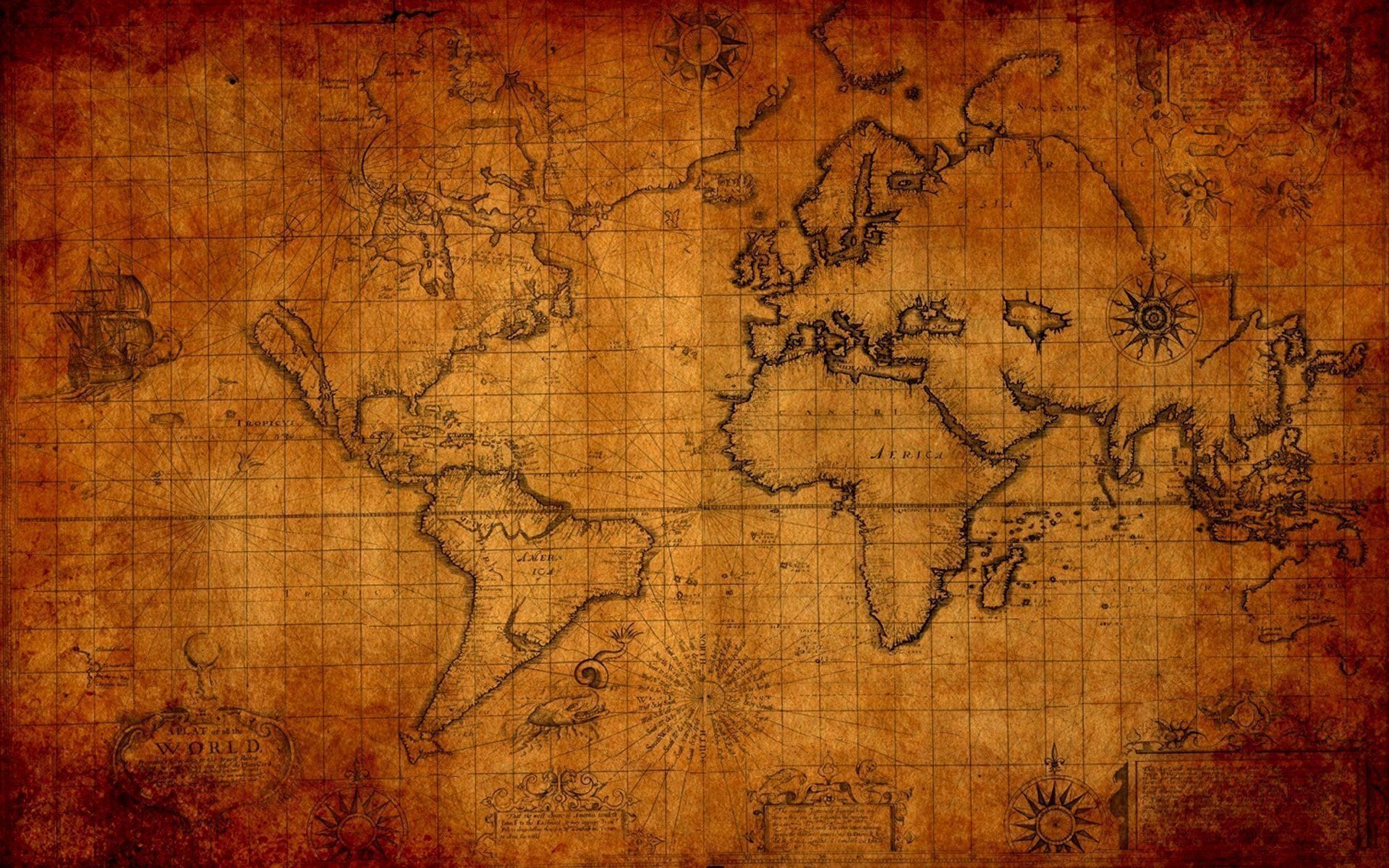 Awesome Old World Map Wallpaper Ideas