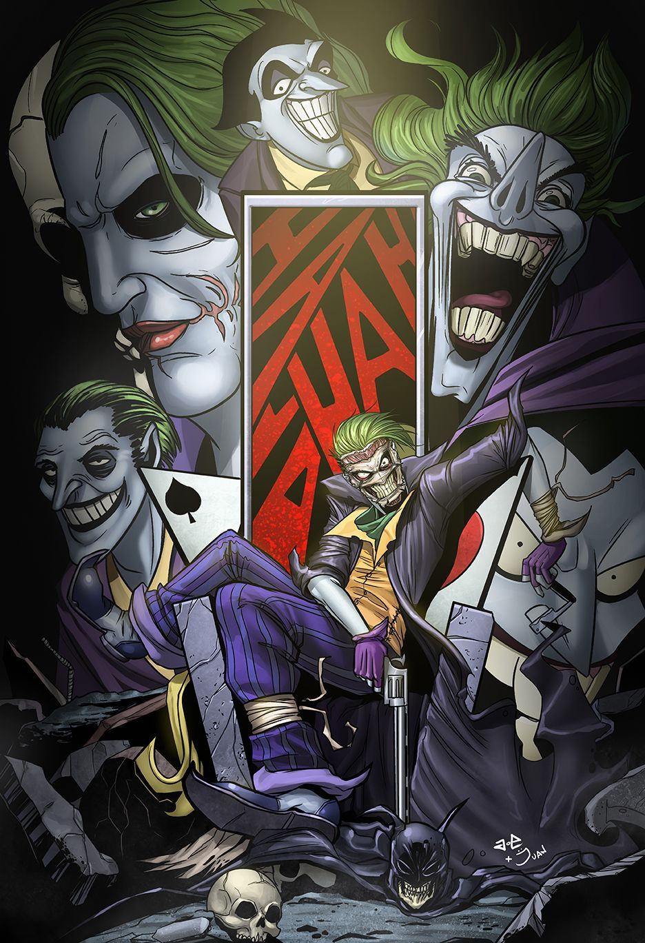 No matter how you look at it. Azpeytia. Joker comic, Joker wallpaper, Joker art