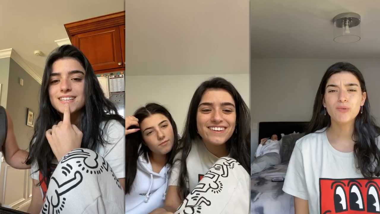 Dixie D'Amelio. Instagram Live Stream April 2020. IG LIVE's TV