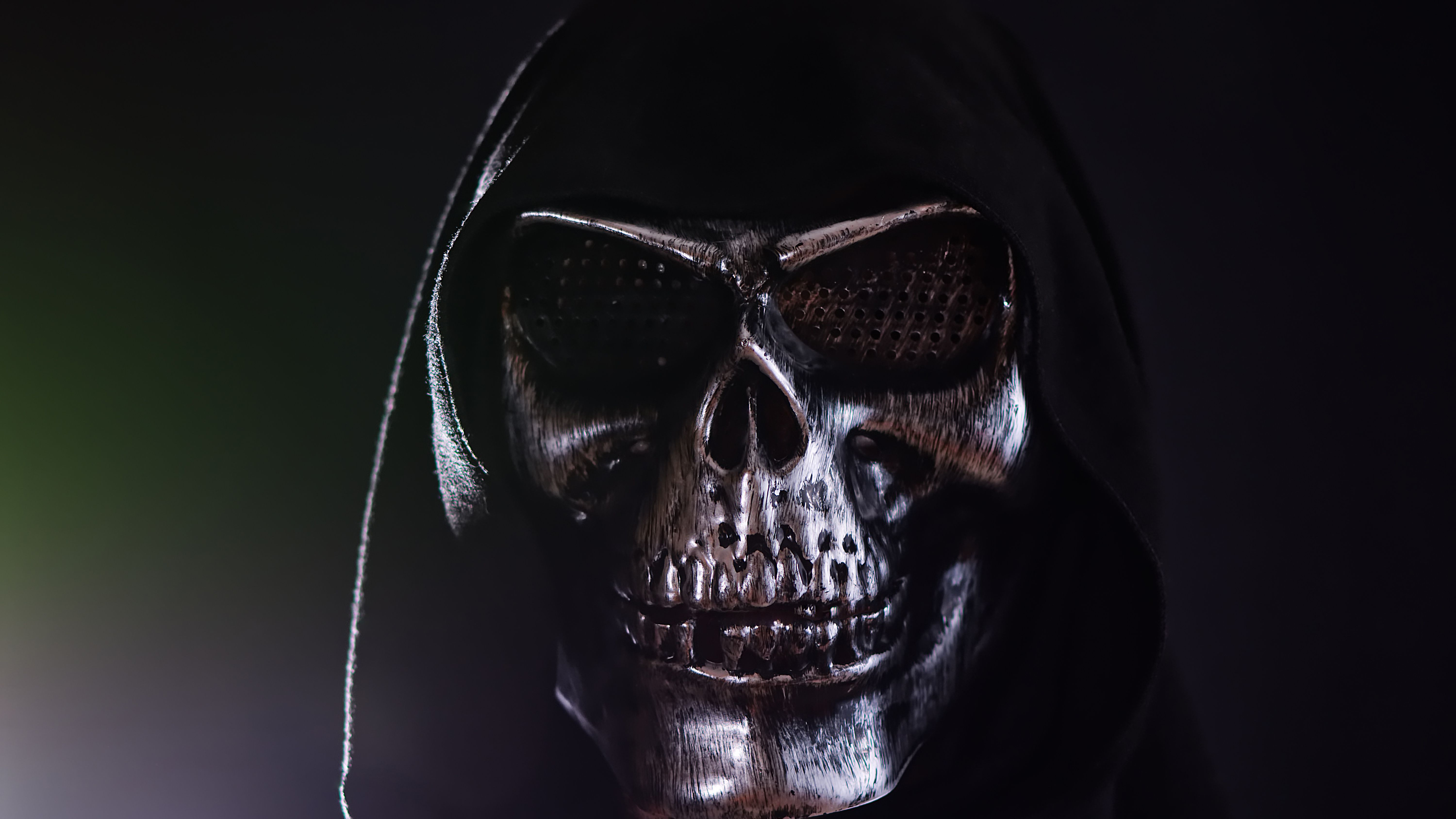 Scary Skull Mask 5K Wallpaper