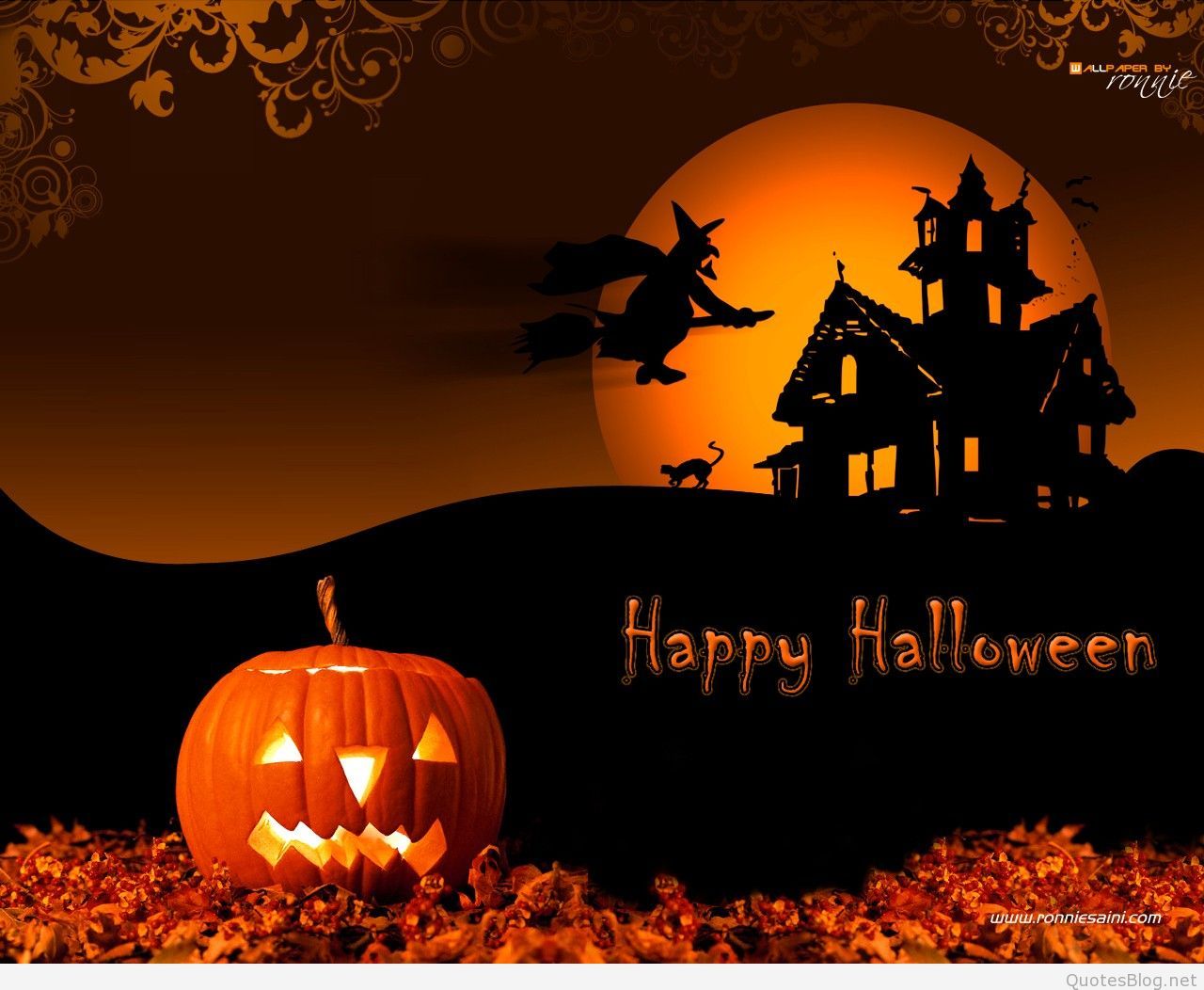 Free Halloween Computer Wallpaper Background Page HD Wallpaper