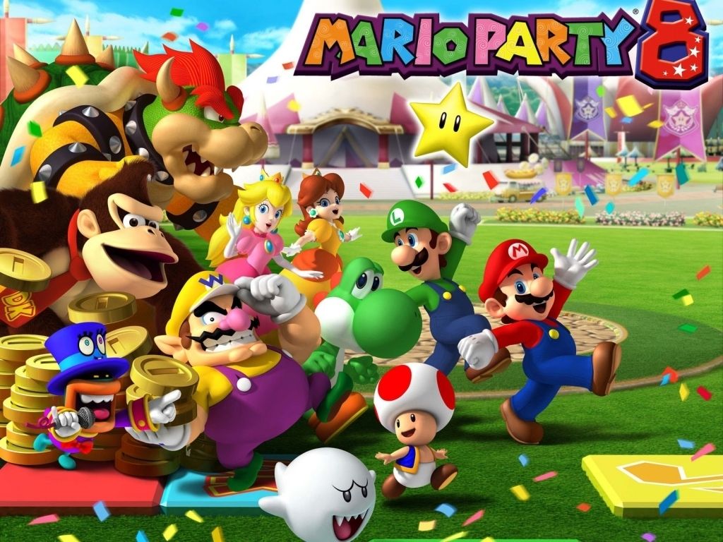 Mario Party 8 Wallpaper. Mario Party Wallpaper, Party Wallpaper and Christmas Party Background