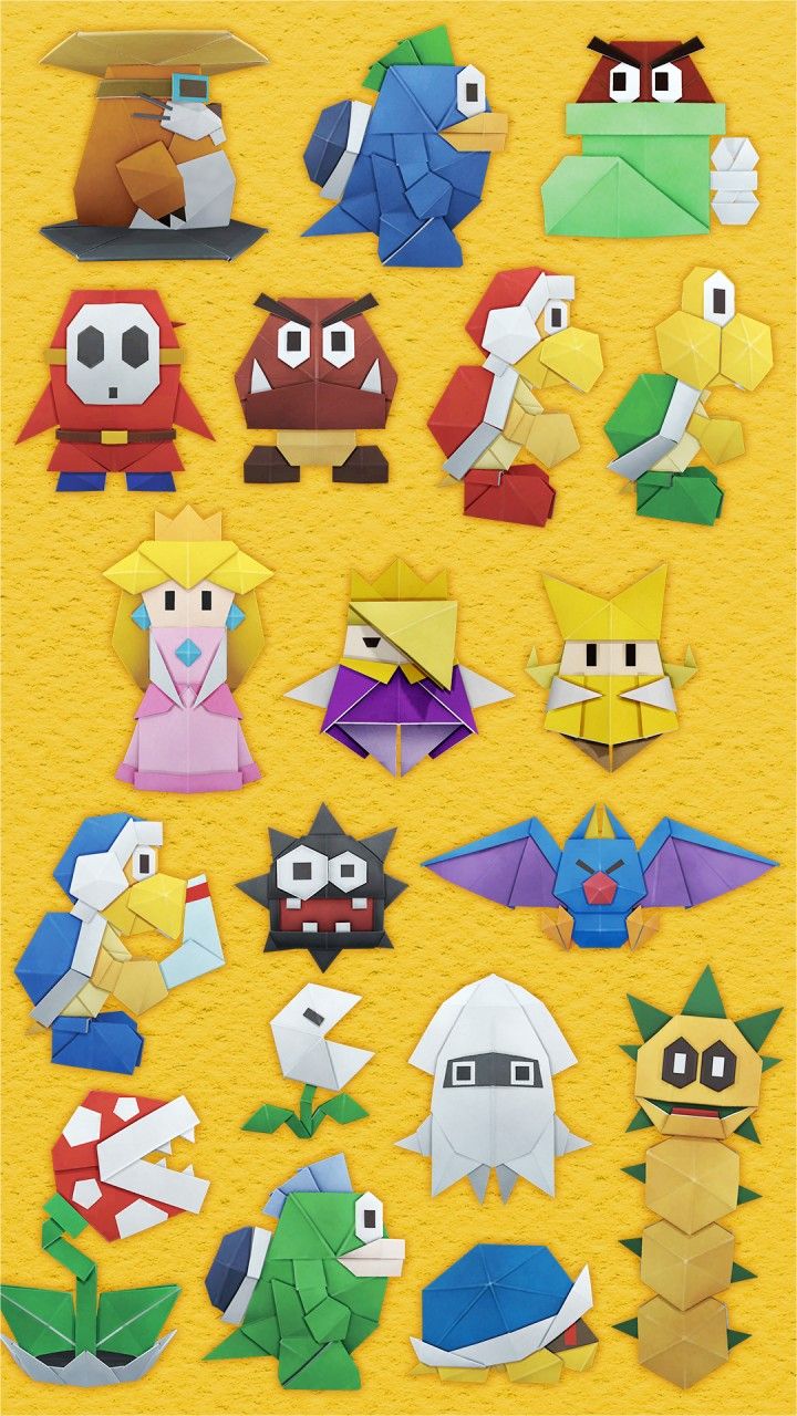 Paper Mario: The Origami King phone wallpaper from Nintendo's LINE!