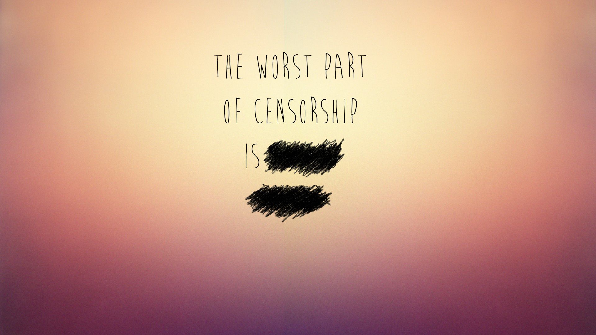 typography, Typo, Censored Wallpaper HD / Desktop and Mobile Background