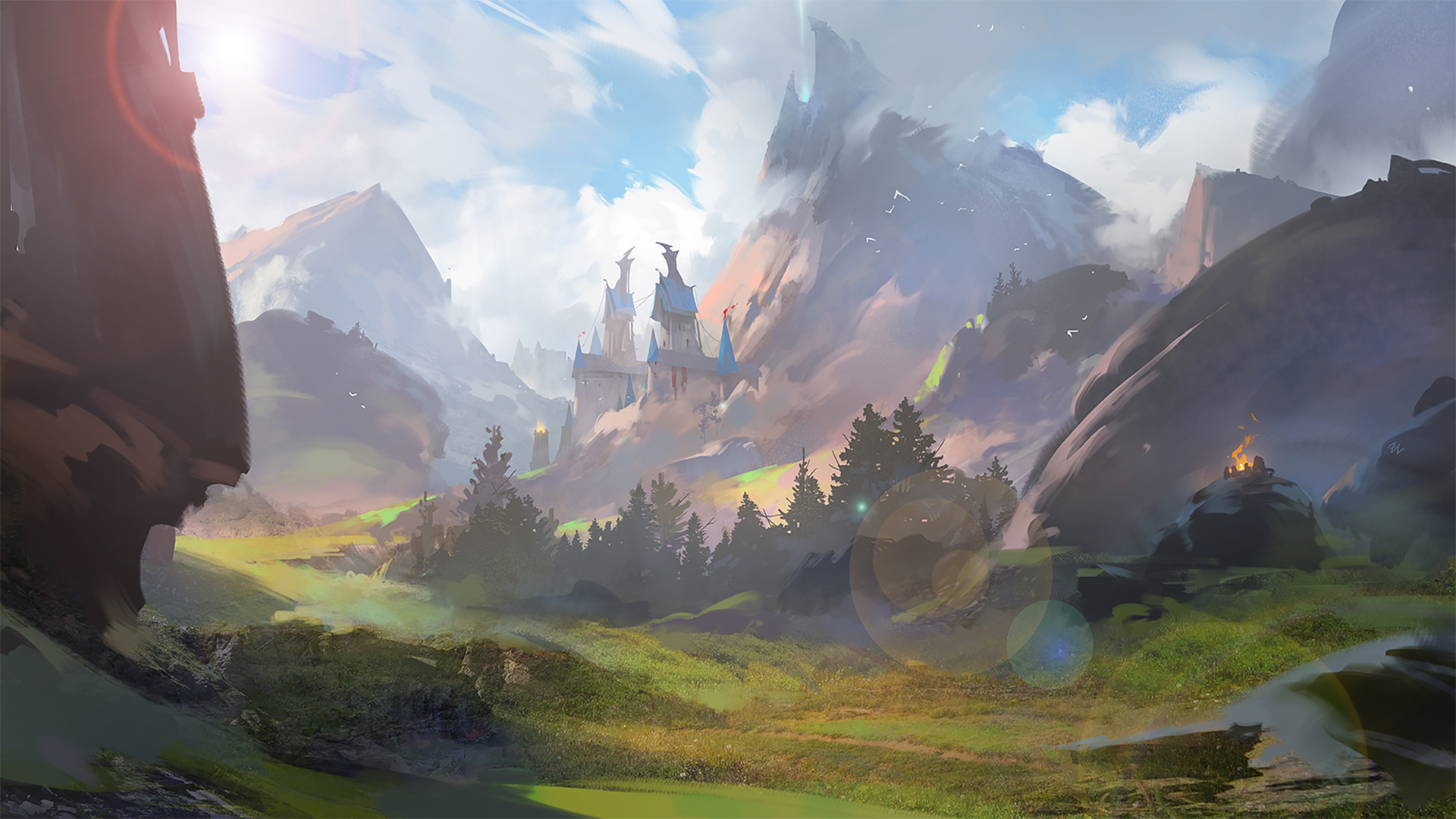 Fantasy Landscape Background