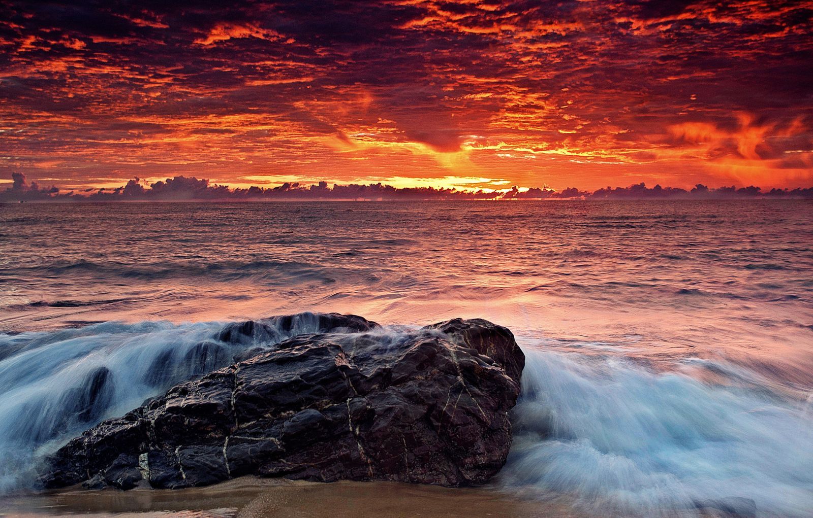 Nature Sky Water Beautiful Sea Ocean Clouds Sunset Beach Sunrise Dawn Dusk Photography Rock Wallpaper.com. Best High Quality Wallpaper