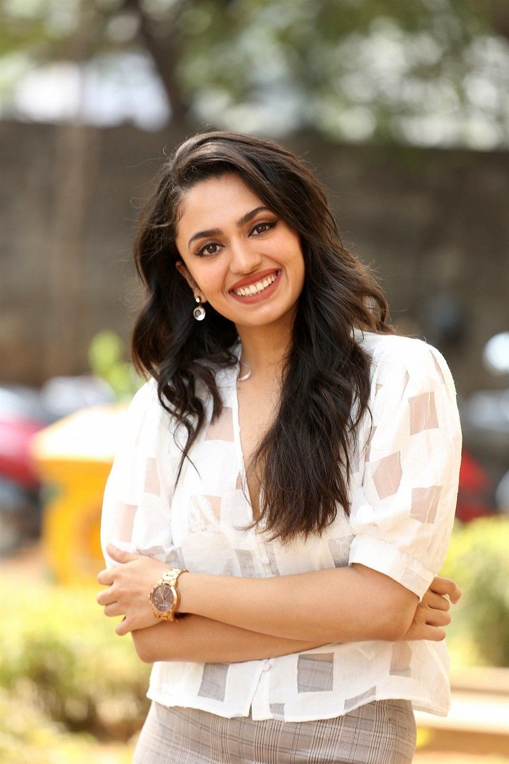 Actress Malavika Nair New Stills Orey Bujjiga Press Meet. New Movie Posters