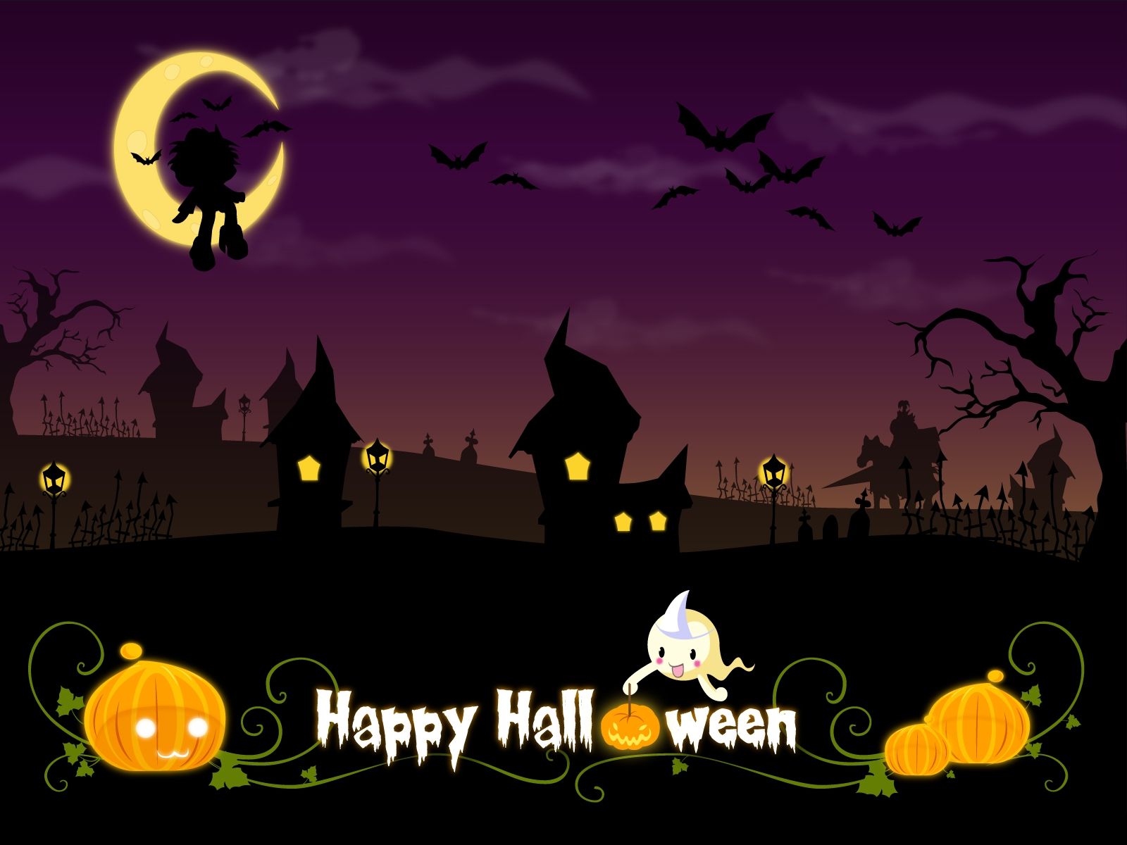 Betty Boop Halloween Background