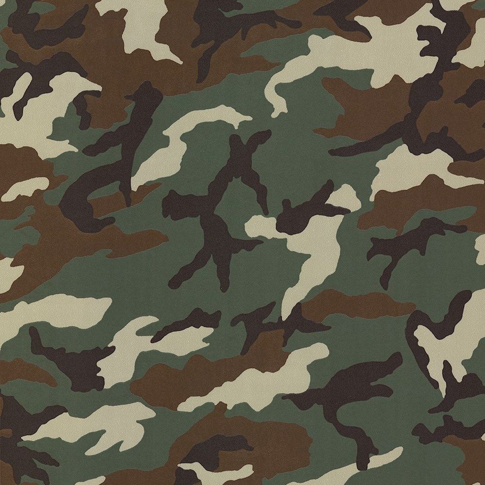 AS Creation Boys and Girls 6 Camouflage Green Wallpaper