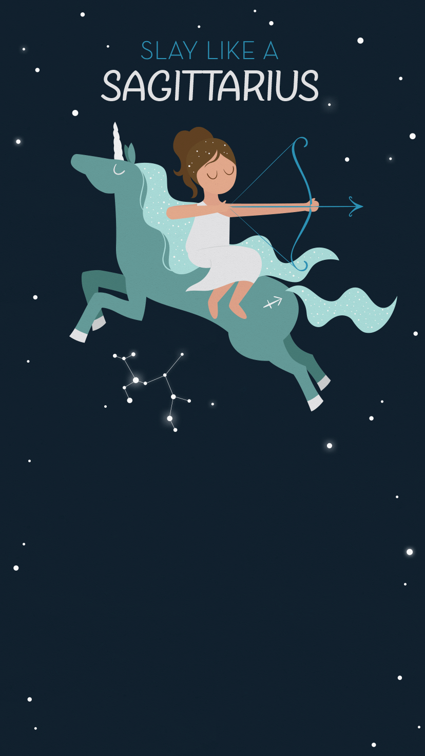 Slay like a Sagittarius! Celebrate the Sagittarius in your life with this free animated invitati. Sagittarius wallpaper, Sagittarius art, Zodiac signs sagittarius