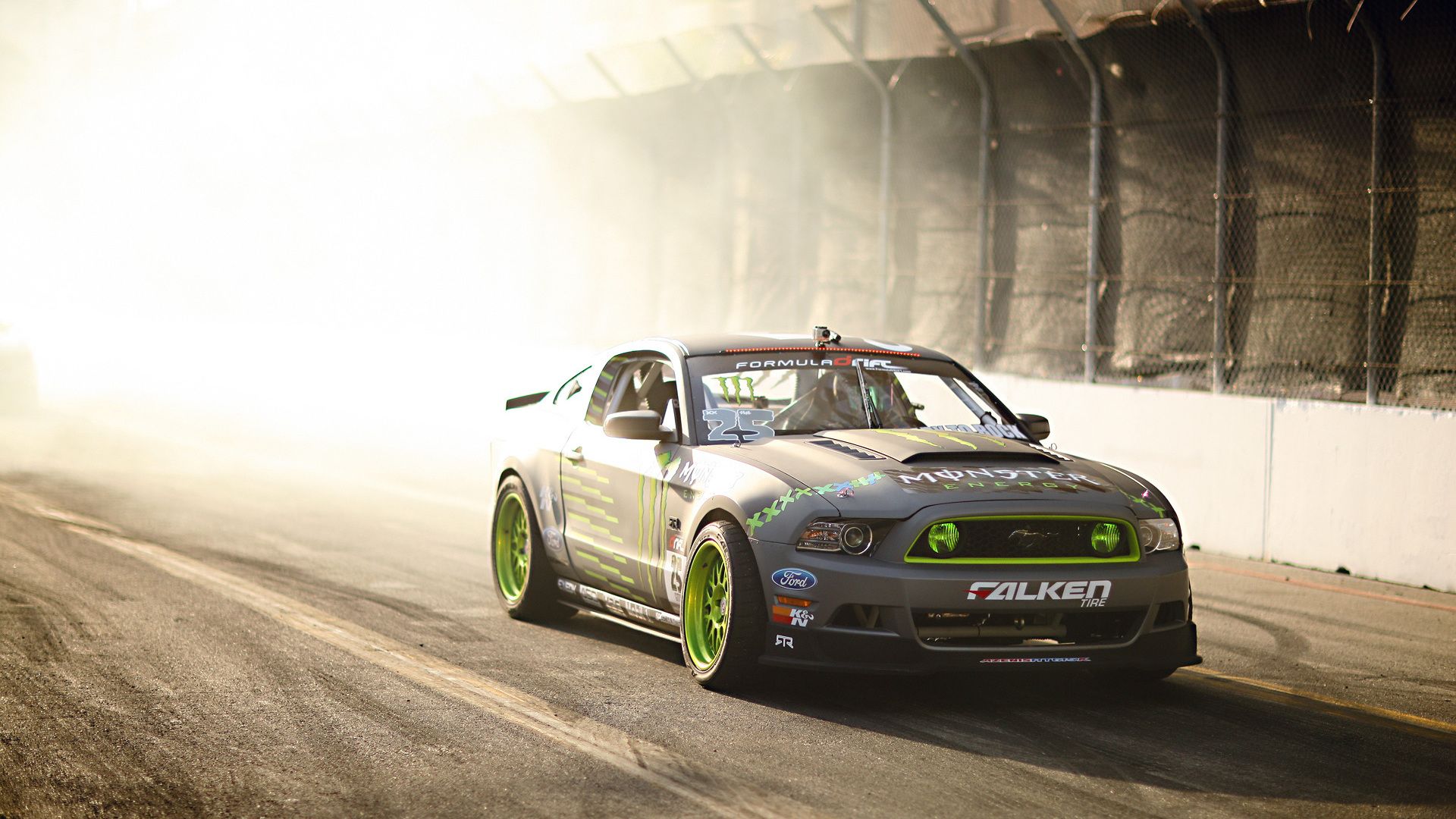 Drift, Competition, Ford, Monster Energy, Team, Gt, Sportcar, Tuning, Mustang, Falken, Tg 500 Desktop Wallpaper 96429