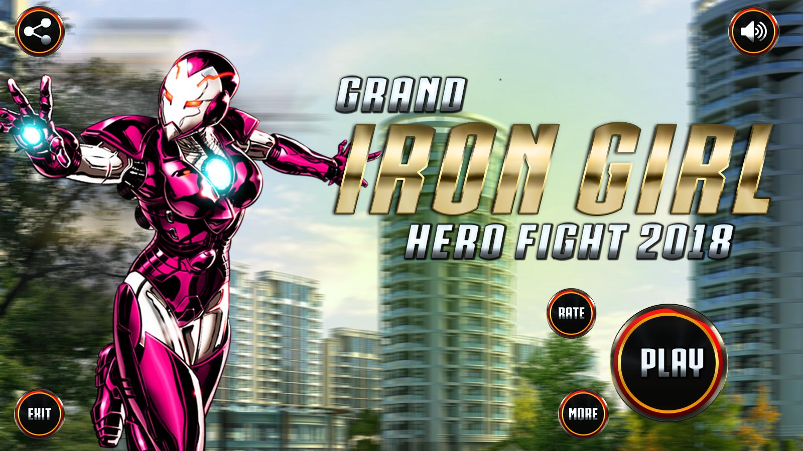 Grand Super Flying Iron Girl Rescue Fight for Android