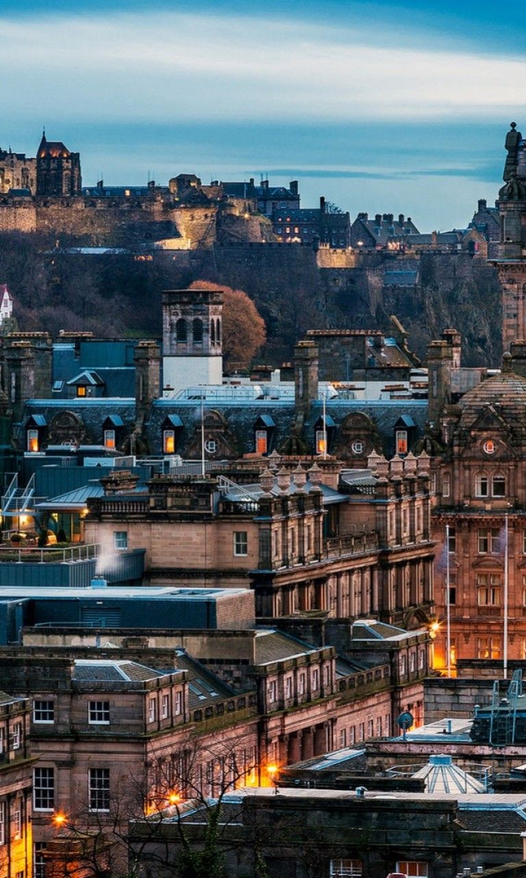 Wonderful view of Edinburgh HD Wallpaper 768x1280