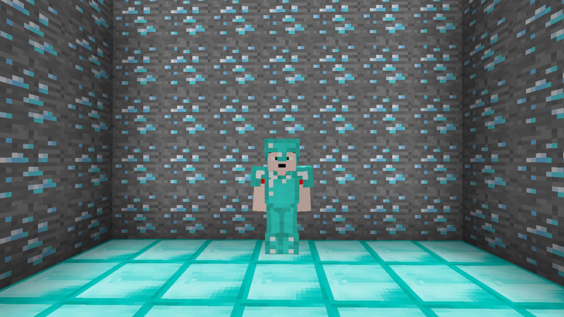 Minecraft Green Diamond Wallpaper
