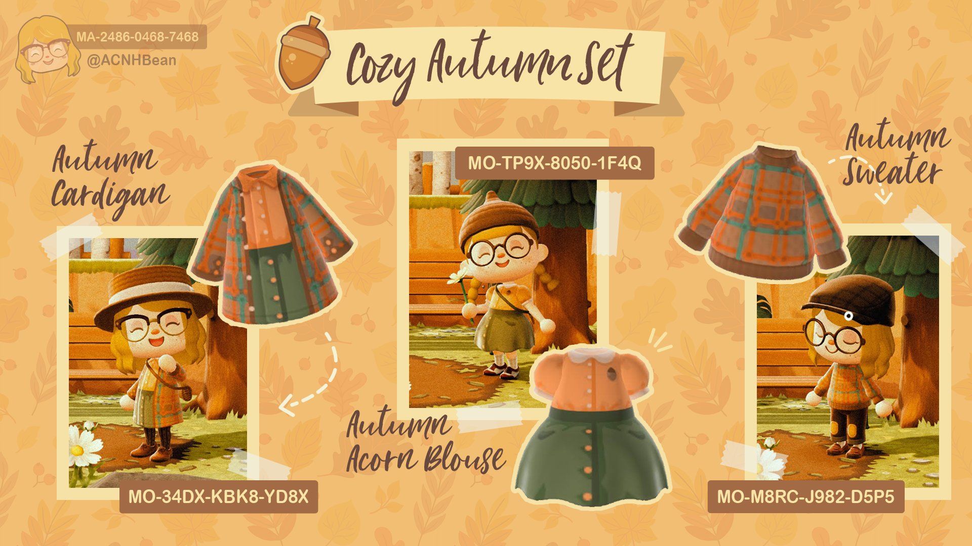 I made a cozy autumn set of clothes in preparation for fall!! I am so excited for red trees