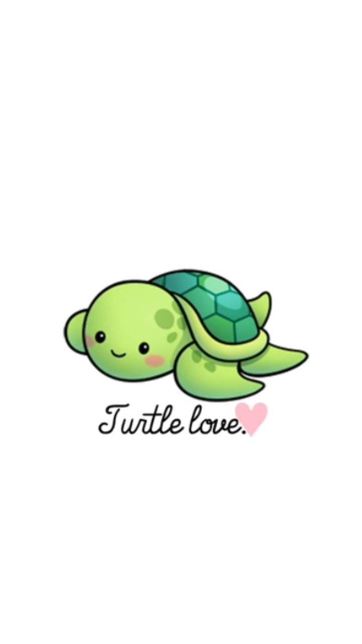Turtle love Wallpaper by Lovely_nature_27. Cute turtle drawings, Cute turtle cartoon, Turtle love