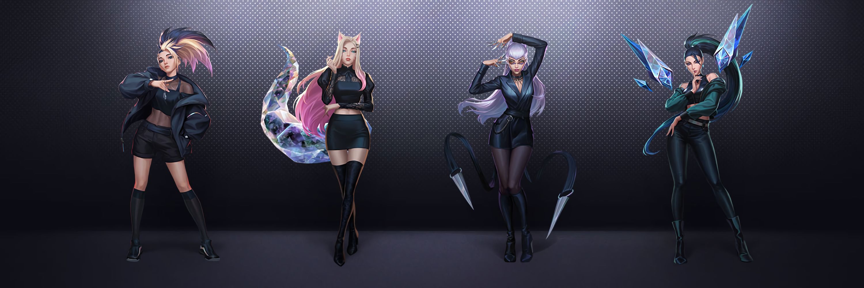 Desktop Wallpaper: K DA Baddest (Ahri, Evelynn, Kai'Sa, Akali) [Artist: Riot Games] Of Legends Clan [anime Pics & Digital Art]