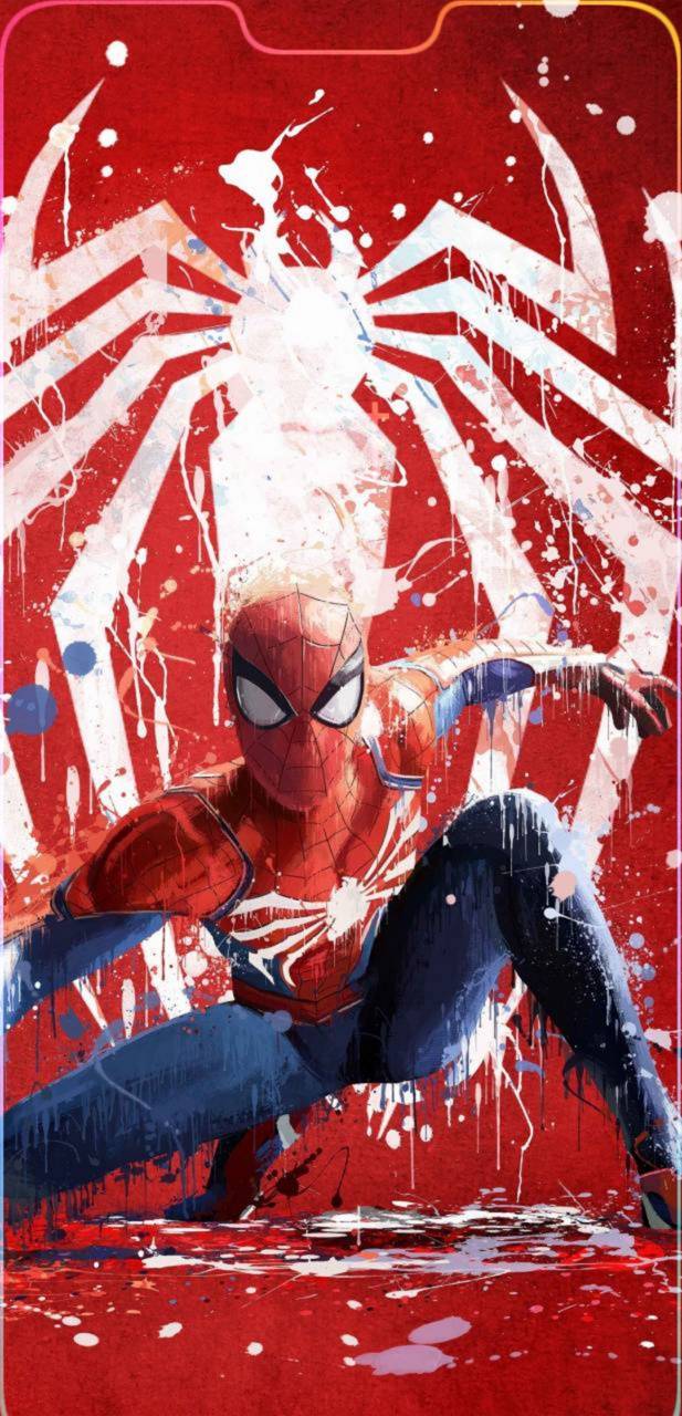 Spiderman notch wallpaper