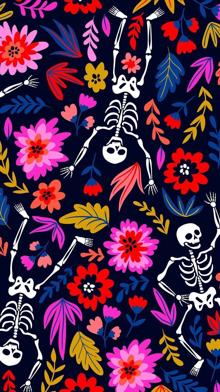 Skeleton Art. Witchy wallpaper, Skull wallpaper, Halloween wallpaper